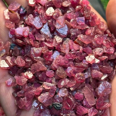 200Ct Lot Natural Record Keeper Ruby Healing Crystal Gemstone Jewelry Making - Image 1 of 4