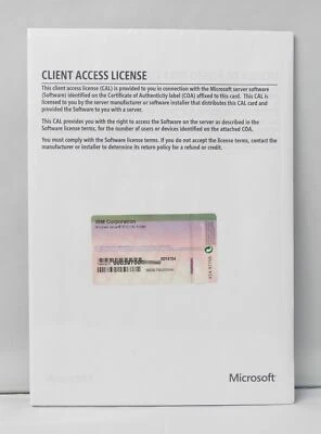 5 User / Benutzer CAL für Microsoft Windows Server 2012 - NEU - auch R2 - Bild 1 von 3