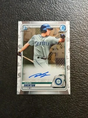 Austin Shenton Auto🔥2020 Bowman Chrome 1st Bowmam🔥Tampa Bay Rays - Image 1 of 2