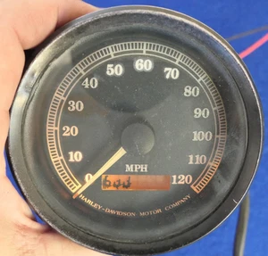 Genuine Harley Davidson Dyna XL Sportster 4" Speedometer Speedo 95-98 31k Miles - Picture 1 of 8