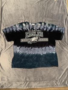 Vintage Philadelphia Eagles Shirt Double XXL Tie Dye Y2K Mens - Picture 1 of 4