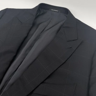 Ermenegildo Zegna EU 54L  US 44L Mila Fit Wool & Silk Window Pane Blazer - Image 1 of 4