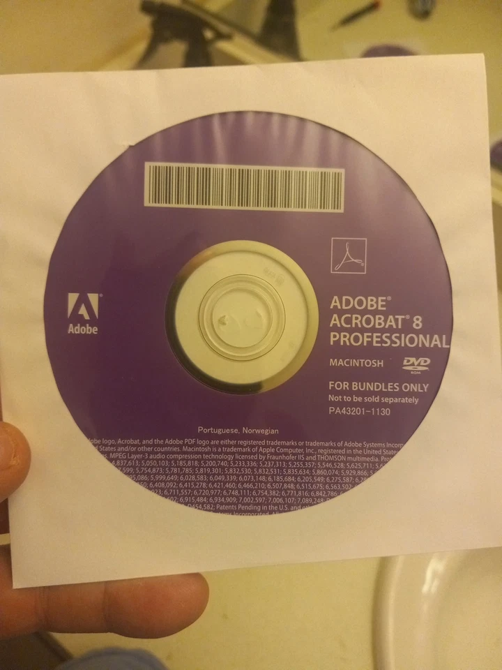 Adobe Acrobat 8 Professional para MAC - DISCO NUEVO CON SERIE # Ver disco  Foto 1 de 1