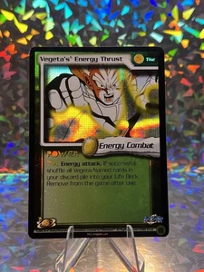 Vegeta’s Energy Thrust FOIL Rare LIMITED TR2 DBZ TCG Dragon Ball Z Score CCG - Picture 1 of 5