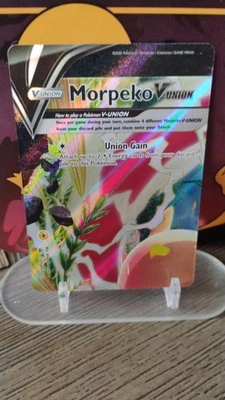 MORPEKO V-Union POKEMON 2022 Full-Art Holo Sword & Shield Trading Card SWSH215 - Image 1 of 2