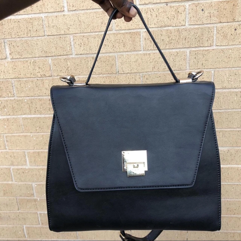 Anthropologie Melie Bianco Leather Briefcase Satchel Shoulder Hand Bag Purse - Image 1 of 4