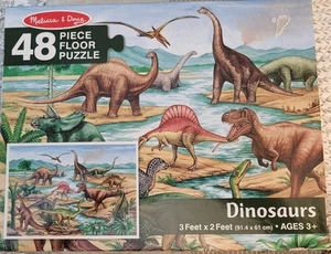 Melissa & Doug dinosaur 48 piece Floor puzzle NEW - Picture 1 of 4
