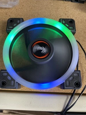 LED DEFECT Rosewill 120mm Fans  Quiet Dual Ring True RGB LED DF1202512RFMN - Image 1 of 2