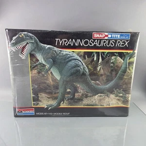 Monogram Tyrannosaurus Rex Dinosaur 1:13 Model Kit Snap Tite Vintage 1987 SEALED - Picture 1 of 8