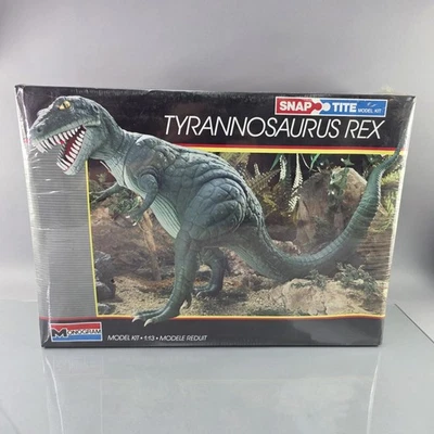 Monogram Tyrannosaurus Rex Dinosaur 1:13 Model Kit Snap Tite Vintage 1987 SEALED - Image 1 of 4