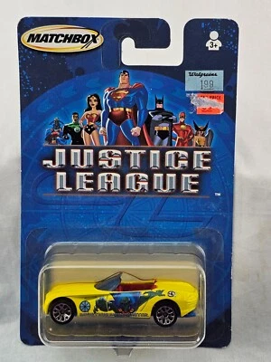 Matchbox 2004 Justice League Martian Manhunter Dodge Concept Yellow Diecast Car - Image 1 of 4