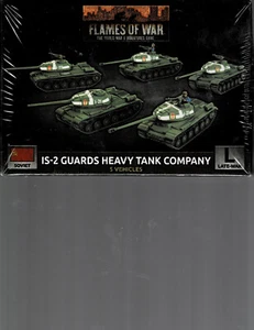 Flames of War Soviet IS-2 Guards Heavy Tank Company late War New - Picture 1 of 1