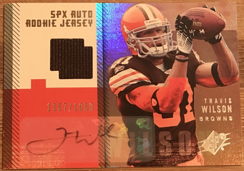 2006 SPx Rookie Jersey Autograph Travis Wilson #196 #’d 1357/1650 - Image 1 of 2