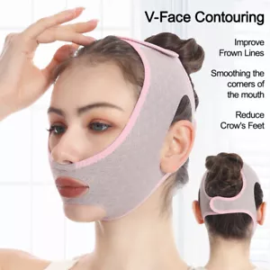 Máscara para dormir de escultura facial de belleza línea en V máscara de elevación correa adelgazante facial - Imagen 1 de 15