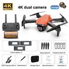 Dual Camera Rc Drone  4K Hd Wifi Fpv Wide Angle Foldable Quadcopter +3 Battery