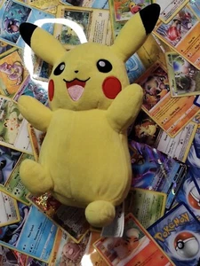 Pokemon Pikachu Plush 9" Yellow Toy Stuffed Animal 2023Happy Jumping Pose - Bild 1 von 3