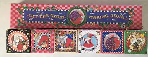 Mary Engelbreit Let the Merry Making Begin Coleccionable Caja Adornos Navidad - Imagen 1 de 10