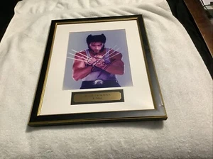 HUGH JACKMAN as WOLVERINE SIGNED 8X10 PHOTO "X-MEN, LOGAN" FRAMED W/ COA - Picture 1 of 10