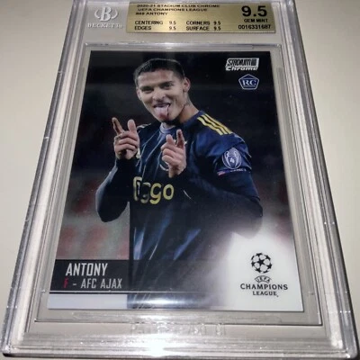 2020 Stadium Club UEFA Antony Rookie Card BGS 9.5 - Image 1 of 2