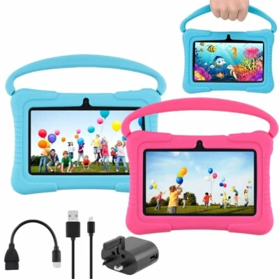 2024 NEW Kids Tablet 7 Inch, Android 12, 32GB Storage, Bundle, WIFI, Free Case - Image 1 of 4