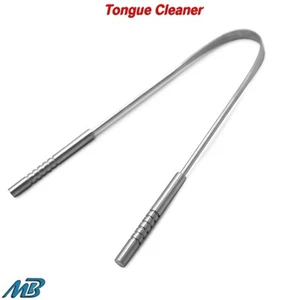 Dental Zunge Zunge Reiniger Schaber Pflege Hygiene Mund Mund Edelstahl Werkzeug - Bild 1 von 5