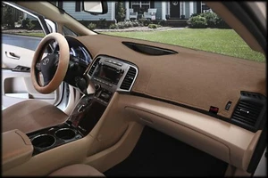Alfombrilla de tablero de gamuza Lincoln Continental 2017-2020 con FCW sin HUD Sedona marrón - Imagen 1 de 3