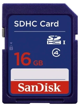 16GB Sandisk SDHC Memory Card Class 4 ( SDSDB-016G-B35) Economical & Reliable - Image 1 of 4