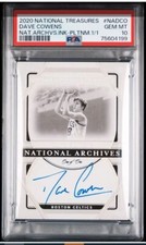 Dave Cowens 2020 National Treasures Platinum 1/1 Autograph Card PSA 10 GEM MINT