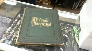 America Illustrated  by J David Williams, 1879 HC, Green rough shape - Picture 1 of 12