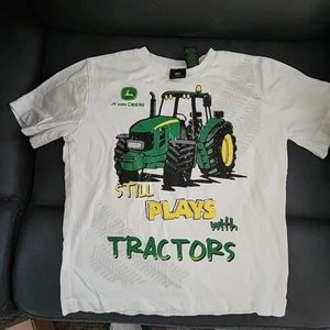 Boys John Deere LARGE shirt Size 7 STILL PLAYS WITH TRACTORS. GREAT SHAPE.  - Picture 1 of 6