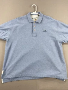 Camisa polo Orvis Signature para hombre XL extra grande azul blanco manga corta - Imagen 1 de 14
