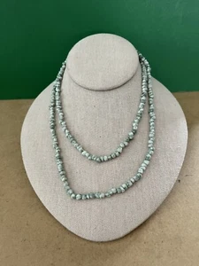 Chrysoprase Beaded Infinity Necklace  - Picture 1 of 5