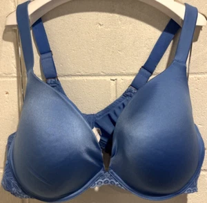 Joyspun Blue Underwire T-Shirt Bra Padded Adjustable Wide Straps Size 44DD - Picture 1 of 9