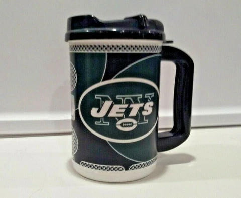 NFL New York Jets Insulated 20 Ounce Plastic Travel Mug Cover