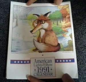 American Lights/Fillers Foxy 1991 Calendar - Picture 1 of 6