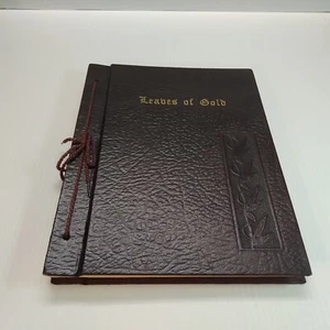 1964 Leaves Of Gold Book Anthology Of Prayers Phrases Verse Prose Religious VG - Picture 1 of 11