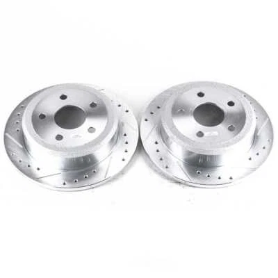 Conjunto de rotor de freio traseiro para 2007-2016 Jeep Wrangler 2014 2008 2009 2010 parada de energia - Imagem 1 de 4