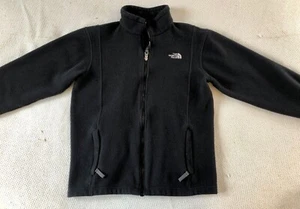 Brrr! The North Face Black Fleece Jacket Size Kids XL Zip Up Cold Weather HC - Picture 1 of 10