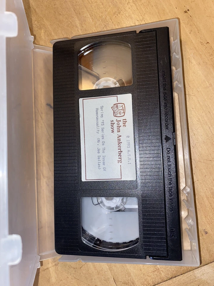 John Ankerberg On Homosexuality VHS 1993,  Reform School Religious Cult Library - Image 1 of 4