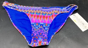 Tinibikini Large Swim Bikini Bottom Side Cutouts Hygenic Liner Colorful New - Picture 1 of 15