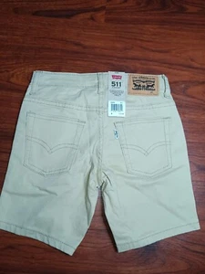 Levi's 511 Slim Slim Shorts Boys size 6 Brown Tan NWT NEW - Picture 1 of 3