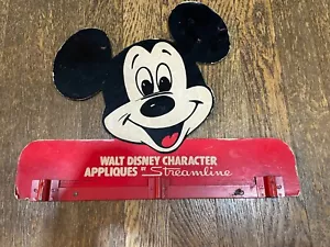 Mickey Mouse 11" x 14" Character Appliques Streamline Store Display 1960s Disney - Picture 1 of 4