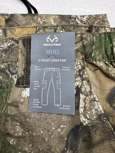 Realtree Camo Cargo Pants, 6 Pocket XXL (44/46) Camouflage Men's Flex Edge  NEW - Picture 1 of 4