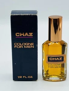 CHAZ .5 oz Vintage Cologne Splash by Revlon - Full, New Old Stock! - Picture 1 of 7