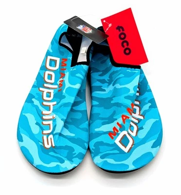 Miami Dolphins Water Socks FOCO Aqua Water Shoes Gym Yoga (NEW) Size Medium 9/10 - Image 1 of 4