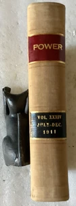 " POWER" MAGAZINE (ELECTRICAL); VOL XXXIV: JULY-DEC 1911/VERY GOOD BOUND VOLUME - Picture 1 of 6