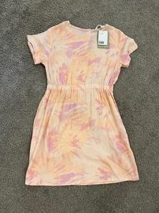 Girls BNWT Summer Dress Age 8-9 Years From H&M Pink Apricot - Picture 1 of 2