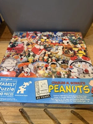 Charles M Schulz Peanuts 45th Anniversary 500 Pieces Puzzle Springbok New-Sealed - Image 1 of 3