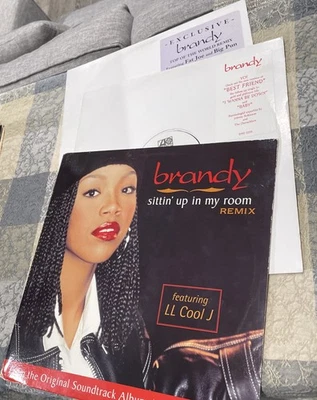 Lot Of 3 Brandy 12” Vinyl Record Sittin Up In My Room Best Friend Top Of World Foto 1 de 4