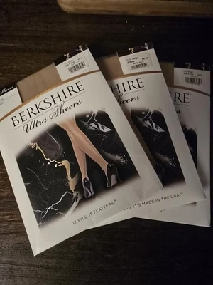 3 Pairs Of Berkshire Ultra Sheer, Size 2 Plus,  In City Beige - Image 1 of 2